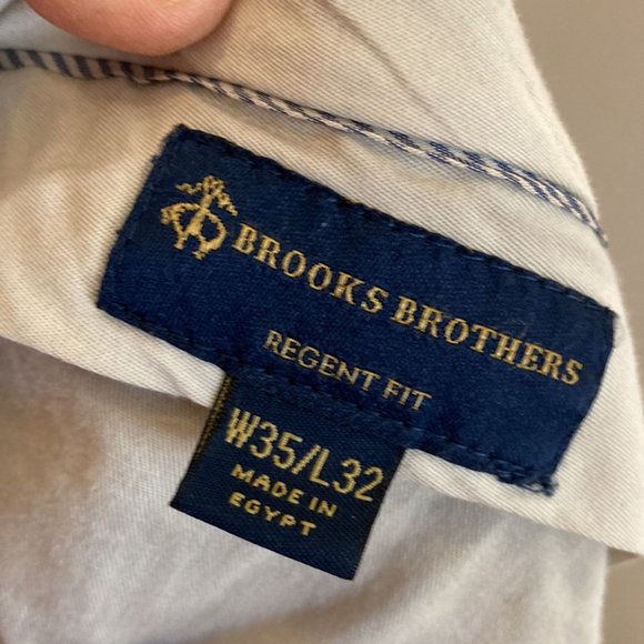 Brooks Brothers Explorer Suit Mens 42R 35 x 28 Navy Blue Wool Hopsack Regent Fit - Picture 14 of 16